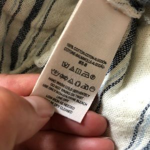 Free People Shorts - Free People Blue White Striped Short Free People Shorts - Free People Blue White Striped Short